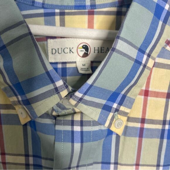 Duck Head short sleeve plaid shirt NWOT Medium - Picture 6 of 6